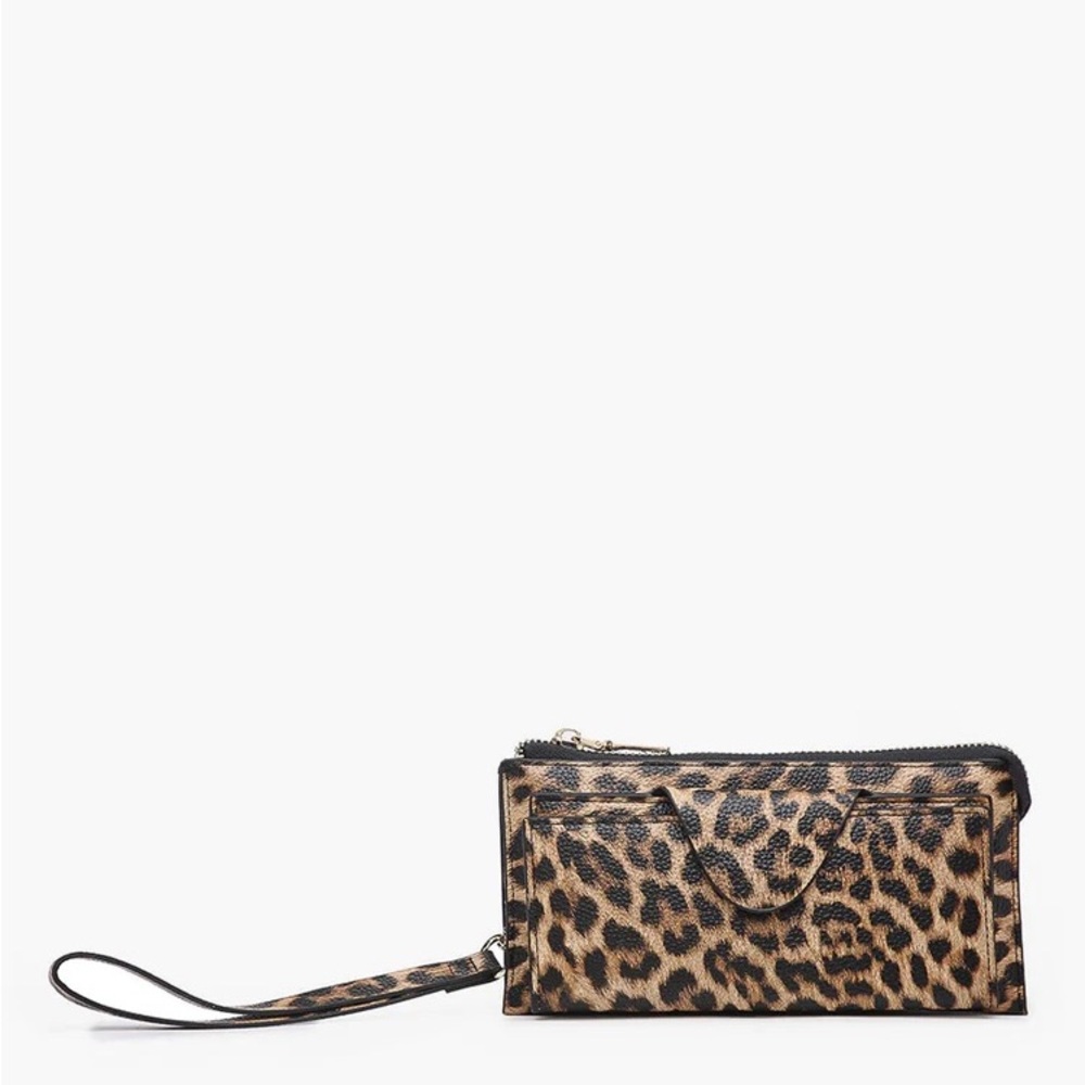 Jen & Co Faux Leather Leopard Wallet
